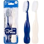 Lingito Smokers Toothbrush Wide-Head, Extra-Firm Hard-Bristle Oral Care for Tough Stains, Deep-Cleaning Manual Brush for Coffee & Tobacco-Stained Teeth, Premium Stain Removal & Brightening - (2 Pack)