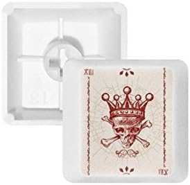 DIYthinker Diamonds Red Crown Skeleton Poker Card Pattern Keycap Mechanical Keyboard PBT Gaming Upgrade Kit image 2