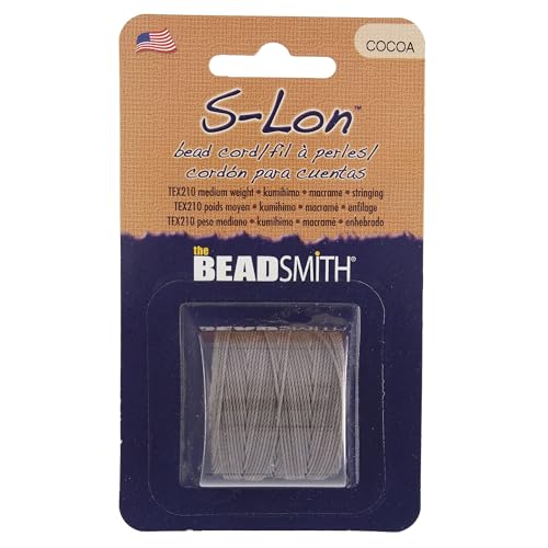 Cordón S-Lon #18 resistente color cacao para ganchillo y Kumihimo 3