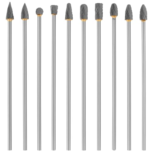 Juego 10 Puntas Carburo Largas 3.9'' Mango 1/8'' miniatura 1