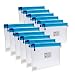 Zipper File Bags,izBuy 12Pcs A4 Zipper Storage Bags With Label Pocket Organizer Waterproof for Term Papers,Document,Newspapers,Business Receipts,Magazines School Office Supplies