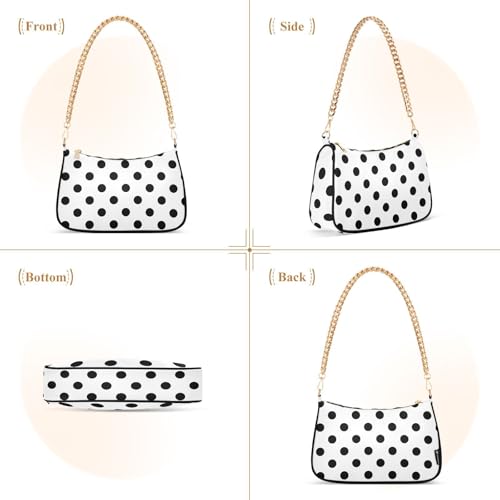 Bolso Hobo Tote con Cadena y Cierre para Mujer miniatura 4