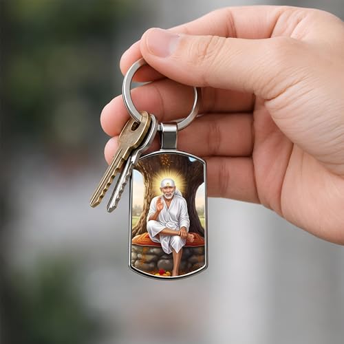 Image of Premium Printed Metal Keychain for Men & Women | High-Definition Artwork Print | Durable Key Ring for Car, Bike, Home & Office Keys | Stylish Decorative Key Holder Gift