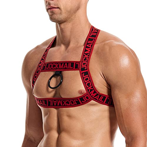 JOCKMAIL Jock straps for Men with Mens Chest Harness Sexy Men's Harness and Jockstrap Set for Clubwear,Fitness,Role-Playing2