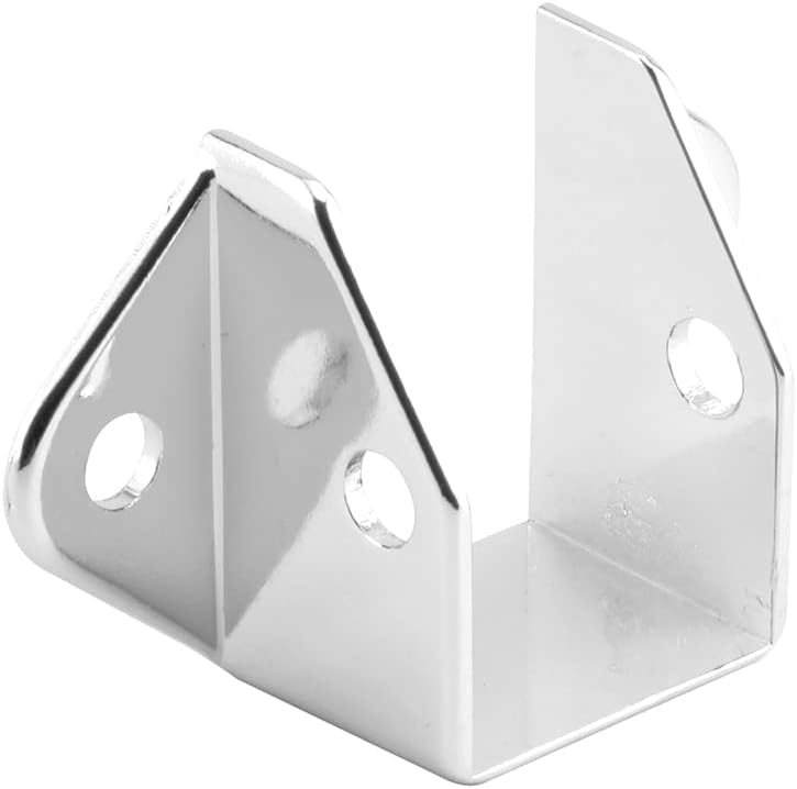 Prime-Line 656-6473 Headrail Bracket, For 1 In. Rails, Zinc Alloy, Chrome Plated, Fasteners (Single Pack)