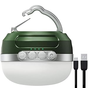 LED Campinglampe RGB Farbwechsel, 8400mAh akku Camping Laterne mit USB C Aufladbar, 5 Lichtmodi, Stufenloses Dimmen…