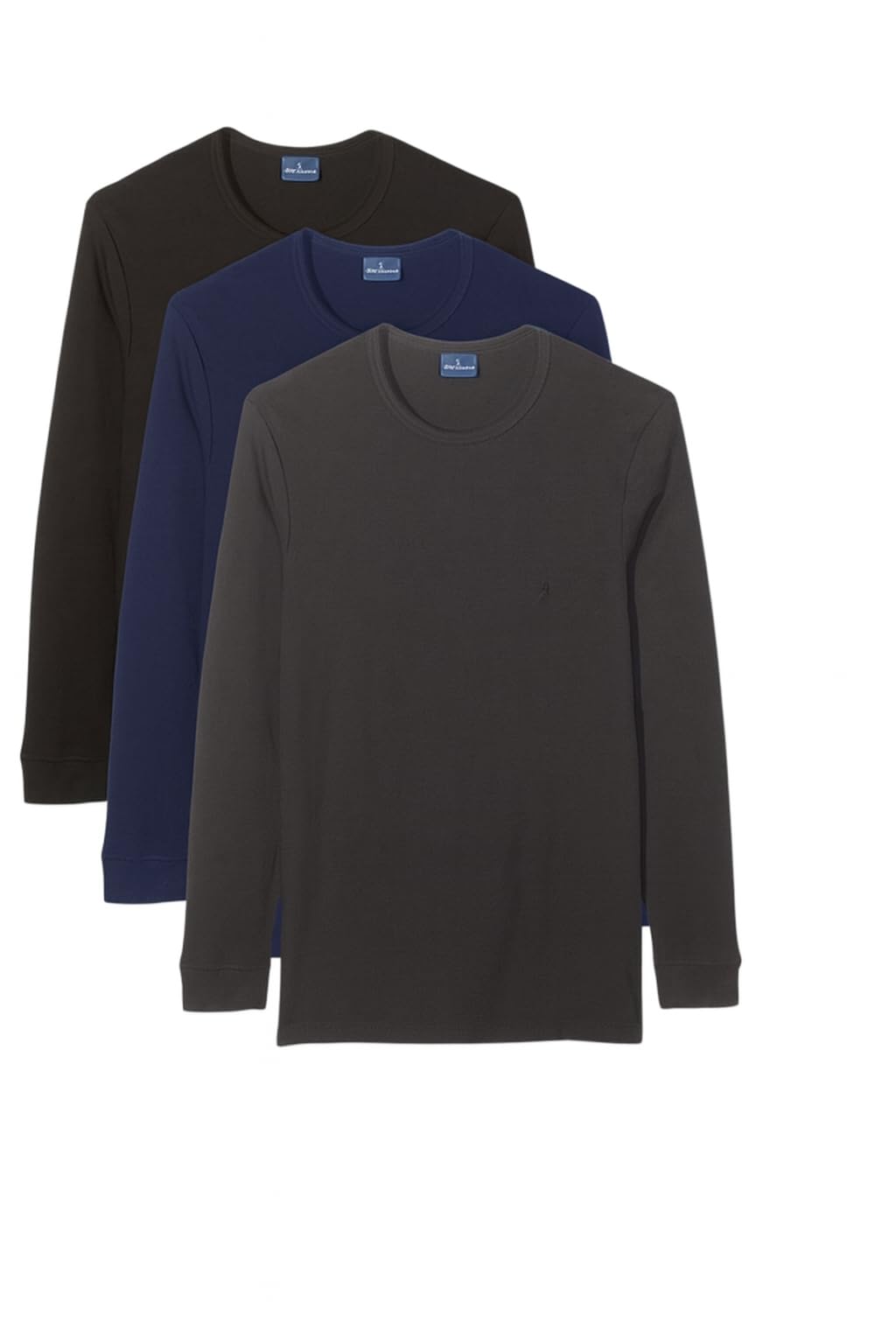 Navigare 3 maglie uomo manica lunga girocollo caldo cotone 113