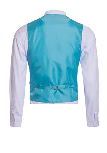 Men's Premium Paisley Vest Neck Tie Pocket Square Set Paisley Vest for Suits and Tuxedos-Many Colors2