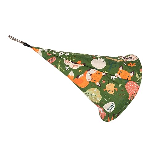 Mbeysaq Barraca de ninho de papagaio cama de rede de pássaro verde algodão barraca de pássaro para t