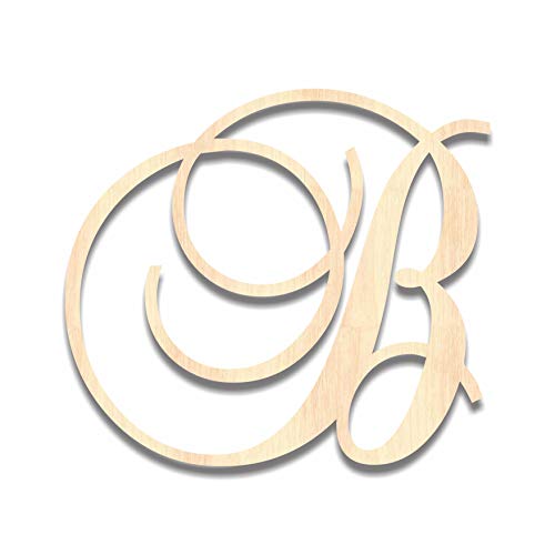 Back40Life - Precision Cut Wood Script Monogram Letter - LC-04 Parent (B)