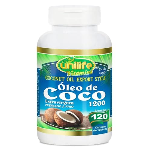Óleo de coco - Extra virgem - 120 cápsulas