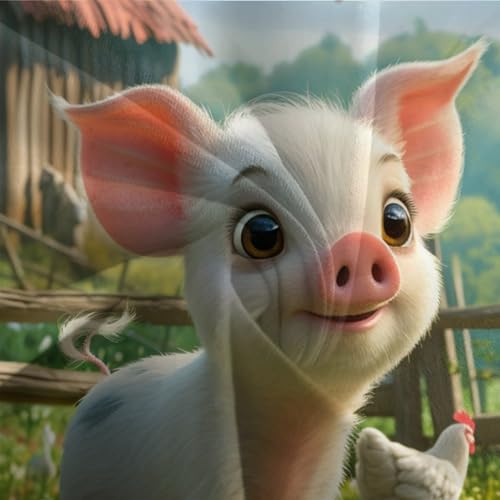 Housse de couette cochon microfibre respirante 140x200
