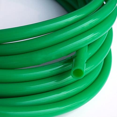 Blue Green White Food Grade Silicone Tube High and Low Temperature Resistance Transparent Hose Pipe Tasteless Non-Toxic-Green,5Meters,10X12mm