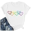 2026 Stylish Printed Crew Neck T-Shirt for Women, White, XXL #3