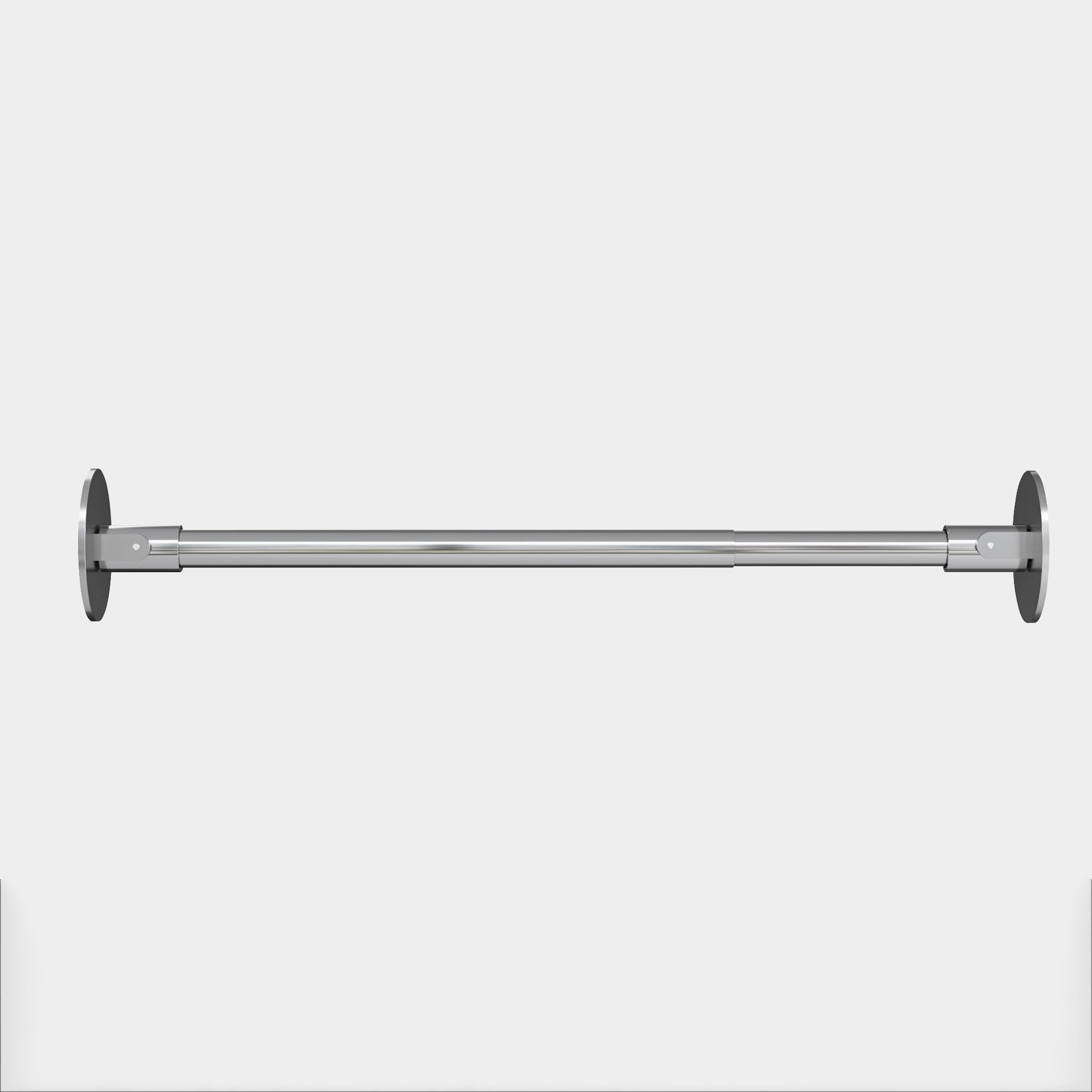 Barre de douche extensible 115-180cm en acier inoxydable argenté pour salle de bain