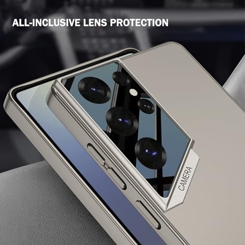 Coque Samsung S25 Ultra rigide premium fine finition mate violette - 2