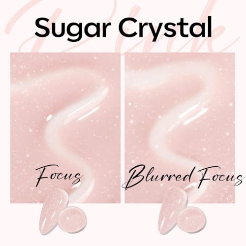 Image of modelones Glitter Gel Nail Polish Pastel Pink Glitter Gel Nail Polish Soak-Off UV Gel Polish - 28+ Days Long-Lasting Salon-Quality Nail Art DIY Manicure & Gift 15ML