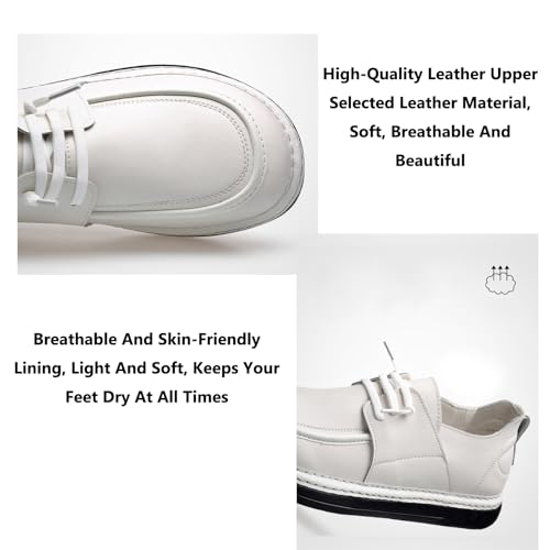 Men's Leather Flat Penny Loafers Comfortable Round Toe Soft Sole Foldable Non-Slip Work Driving Oxford Shoes3