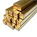 1piece Square Brass Rod Flat Plate Seamless Metal Bar, Length 200mm Processable Industrial Solid Brass Strip(10x10x200mm)