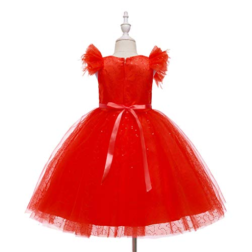 Weileenice Little/Big Girl Party Dress Tulle Girls Wedding Pageant Gown Kids Vintage Prom Holiday Tutu Dresses2