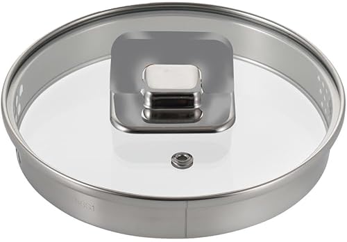 Miniatura 3 de NutriChef Cacerola de 1.5 cuartos de galón con tapas de vidrio templado transparentes, funciona con el modelo NCCWSTKBUL (azul), talla única