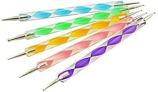 Nail Art Dotting Marbleizing Tool Pen for Nail Decoration Stamping (Set of 5, Multicolor)-picture-14