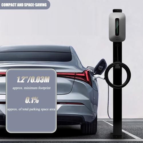 Borne de recharge pour véhicule électrique modèle 3 : colonne extérieure fixe sans mur - 3