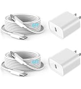 iPhone 15 Charger USB C Wall Charger iPad Pro Charger 2-Pack 20W Type C Charger Block with 2 Pack...