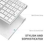 iClever BK10 Bluetooth Keyboard, Wireless Bluetooth Keyboard, Rechargeable Bluetooth 5.1 Multi Device Keyboard with Number Pad Full Size Stable Connection for Mac, Windows, iOS, Android, Laptop - Image 4