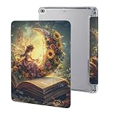 Moon Fairy Book - Funda protectora para iPad 2017/2018/Air1/Air2 (9.7 pulgadas), funda protectora triple antideslizante