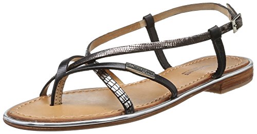 Les Tropéziennes par M. Belarbi Femme Monaco Sandales Bride arriere, Noir, 39 EU