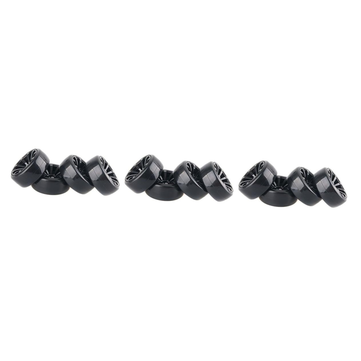 TOYANDONA 12 Pièces Pneu avec Jante Pneu De Voiture 1/10 Rc De Voiture à La Dérive Périnée Dur De Course