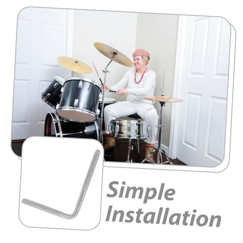 Extension para campana de batería Toyvian en forma de campana metálica robusta y compacta miniatura 4