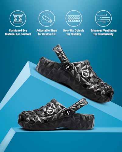 Image of ASIAN Men's AGC-16 Trendy Stylish Fashionable Clogs | Sandals with Lightweight Regular wear Casual Clogs with Ultra Soft & Flexibility Technology Clogs for Men's & Boy's