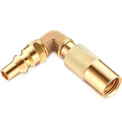 Zhengmy 1/4 inch RV Quick Connect Adapter Conversion Fitting Elbow for Blackstone 17 Inch and 22 Inch Propane Gas Tabletop Camping Grill