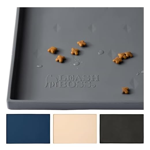 Waterproof Pet Food Mat with Raised Edges