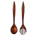 Set of 2 Modern Minimalist Wooden Fork & Spoon Sculpture Wall Hanging Home Decor