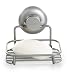 BINO SMARTSUCTION Satin Nickel Shower Caddy, Soap Dish