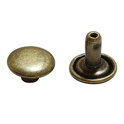 KIYOHARA サンコッコー 両面カシメ 大・足長 15組入り 直径9mm アンティックゴールド SUN11-146