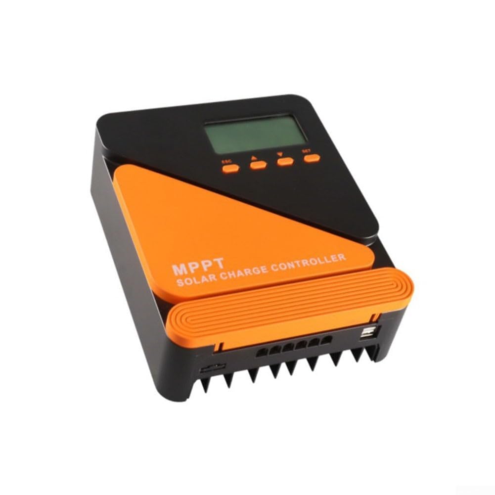 MPPT Solar Laderegler 20A 12V/24V Auto Erkennung für LiFePO4 für agm GEL Blei-Säure mit Dual USB Port LCD Display Camping für wohnmobil Boot(10A)