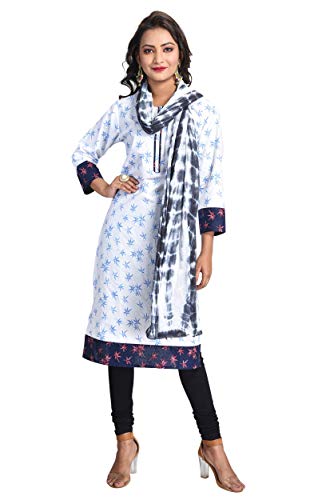 Image of Women's Pure Cotton Traditional Authentic Shibori Tie Dye Dupatta Chunni