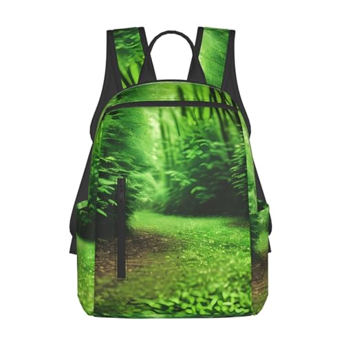 Sac à dos imprimé nature vert pour rando et trajets boulot