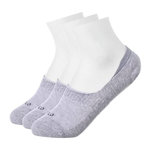 Image of SOLO Cotton Rich, No show socks, Low Cut Liner Non Slip. Made in Egypt (OEKO-TEX Certified)., Medium-Large