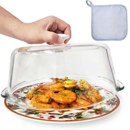 FANQIEW Tall Glass Microwave Cover