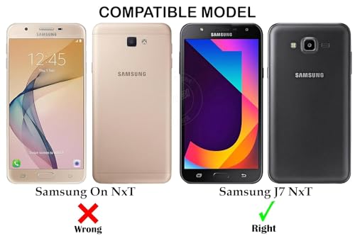 Image of Jkobi Back Cover Case for Samsung Galaxy J7 Nxt (Textured Grip Design | Camera Protection | Slim and Light Weight | Soft Touch and Feel | Black)