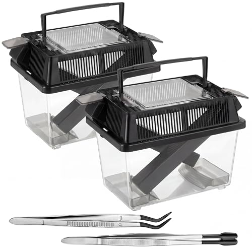 Mifoci 2 Pack Cricket Keeper with Tubes Feeder, 7.09 x 4.33 x 6.3 Inches by Mifoci - Used condition - Image 6