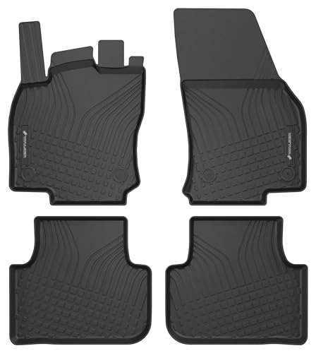 Tapis caoutchouc auto 100% ajusté de qualité premium européenne pour Golf Sportsvan