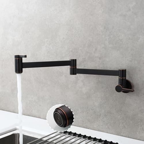 Grifo de cocina extensible de pared para ganar espacio en encimeras pequeñas 2