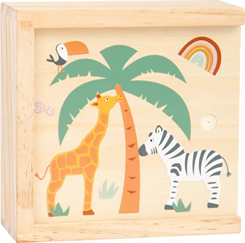 small foot Memo 'Safari' aus Holz, mit Tiermotiven, Spiel- und Merkspaß, mit 28 Karten, ab 3 Jahren, 11696, Mehrfarbig/Meereswellen (Ocean Tides)