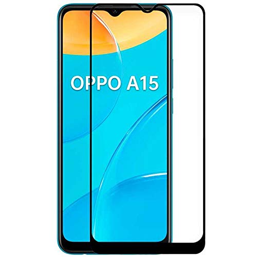 Todobarato24h Protector OPPO A15 / A15S (6.52) Cristal Templado Negro Completo Cubre Todo